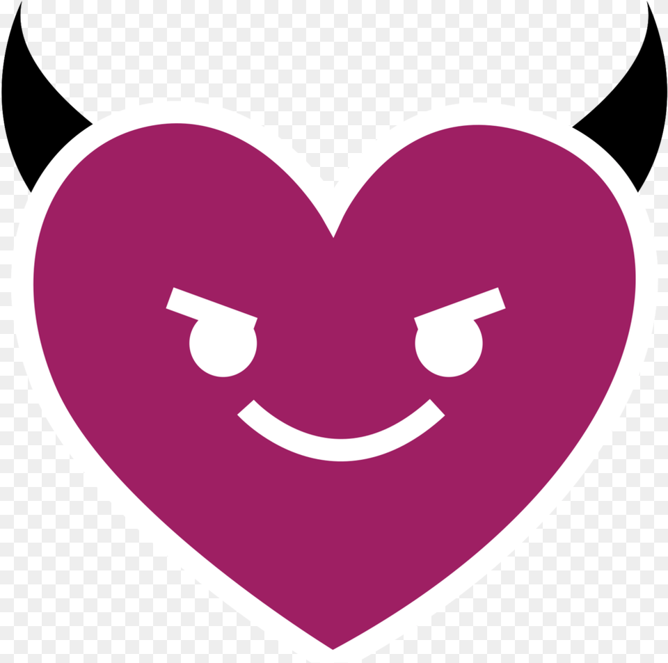 Cuore Emoji Malvagio With Transparent Background Emoji Corazon, Heart, Sticker, Disk Free Png