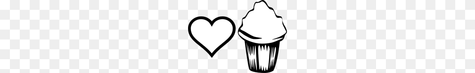 Cupcake Clipart Cupcake Icons, Stencil, Cream, Dessert, Food Free Png Download