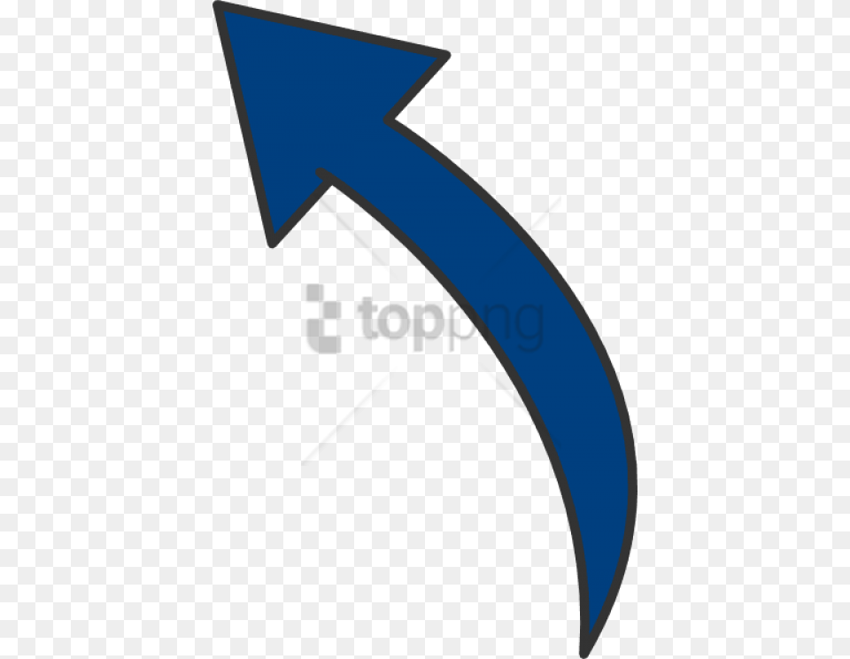 Curved Arrow Download Clip Art Curved Arrow Pointing Left, Symbol, Number, Text Free Png