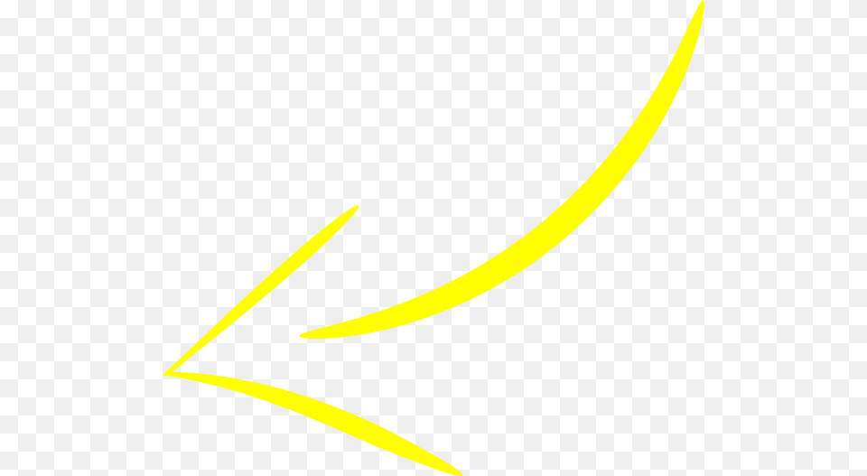 Curved Arrow No Background Clipart Jpg Freeuse Yellow Curved Arrow, Art, Graphics, Floral Design, Pattern Free Png Download