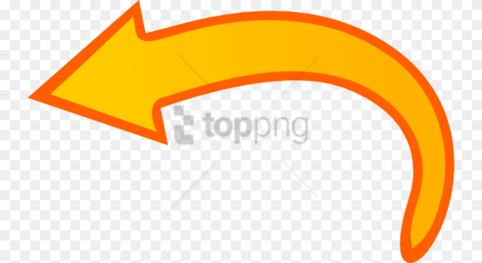 Curved Arrow Pointing Left With Arrow Curved Left, Logo Free Transparent Png