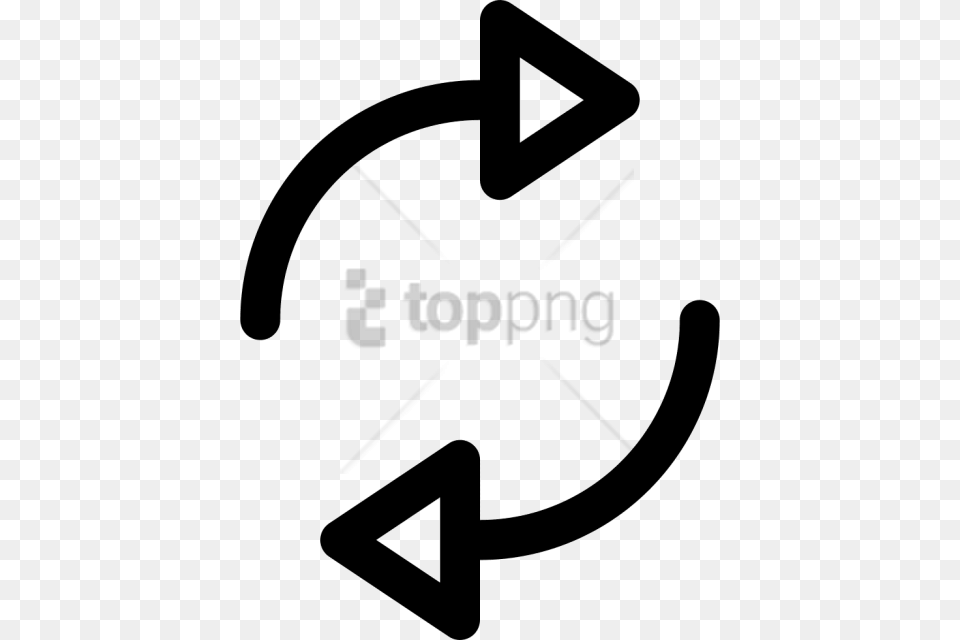 Curved Left And Right Arrow Right To Left Arrow Vector, Symbol, Recycling Symbol Free Png