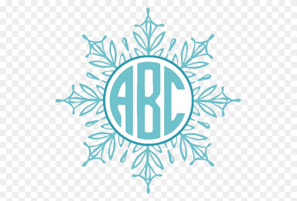 Custom Snowflake Monogram Customize Online, Nature, Outdoors, Ice, Snow Free Png