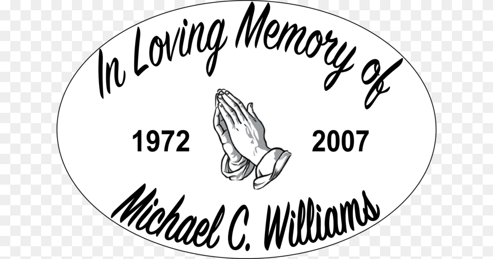 Customized In Loving Memory Decal Eternal Light, Text, Disk, People, Person Free Png Download