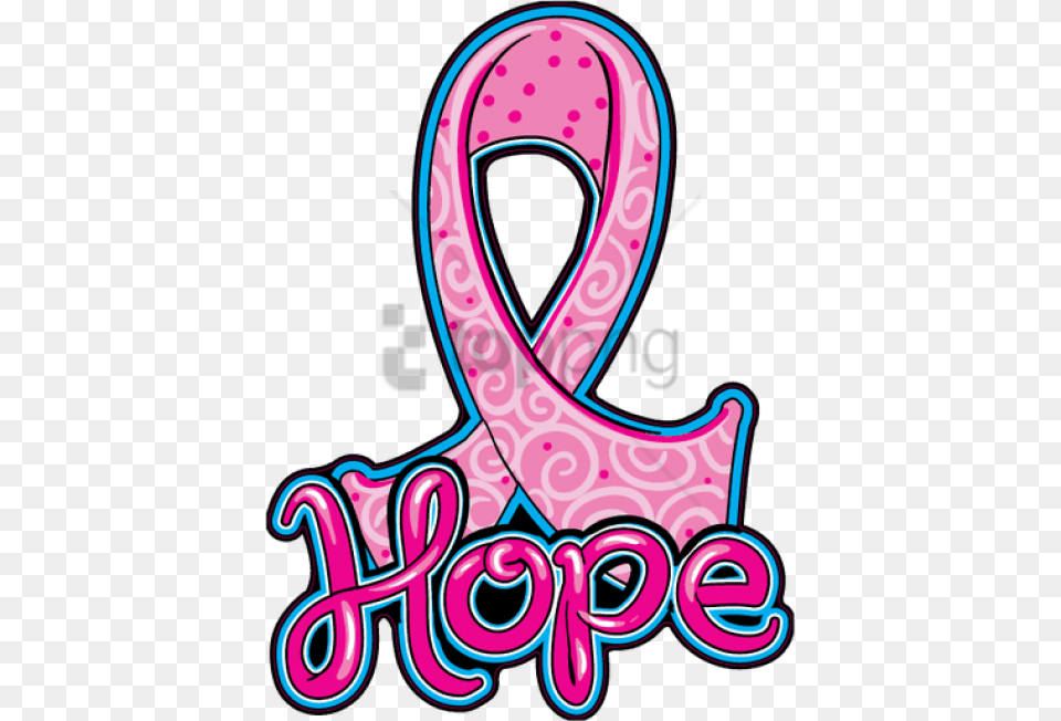 Cute Cancer Ribbon With Transparent Hope Pink Ribbon, Number, Symbol, Text, Dynamite Free Png Download