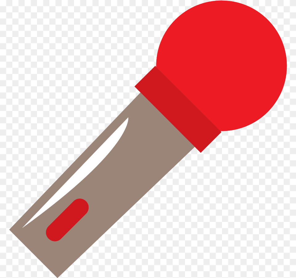 Cute Music Icon Microphone With Transparent Background Micro, Electrical Device, Blade, Dagger, Knife Free Png Download