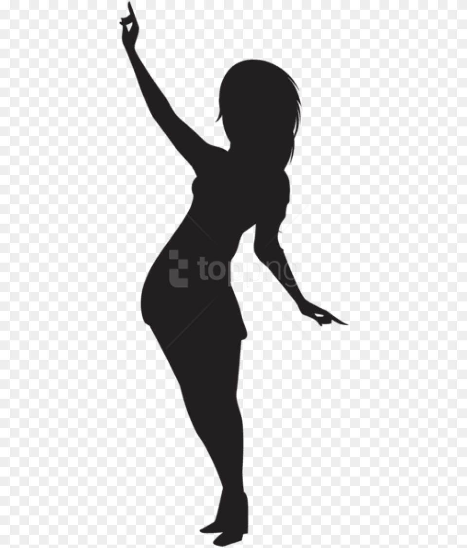 Free Dancing Girl Silhouette Girl Silhouette Transparent Background, Leisure Activities, Person Png Image