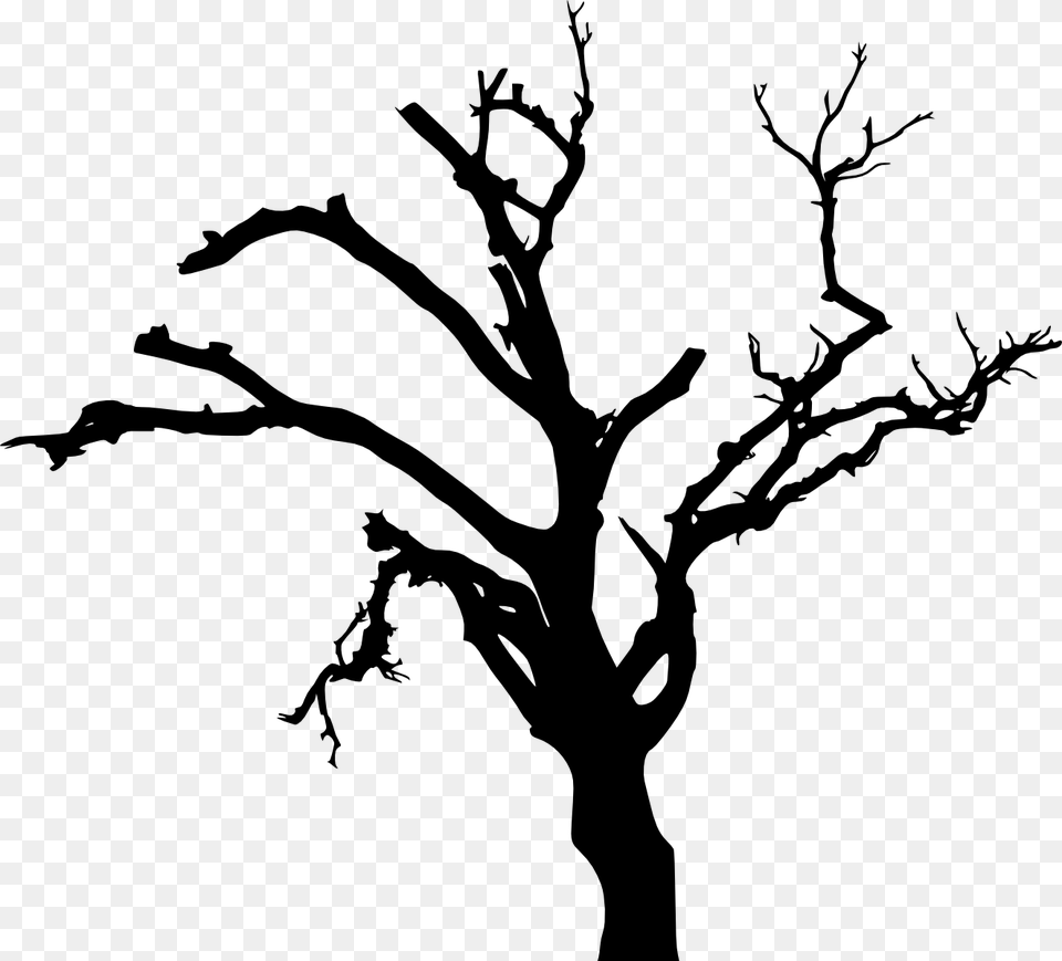 Free Dead Tree Silhouette, Stencil, Person, Art, Drawing Png