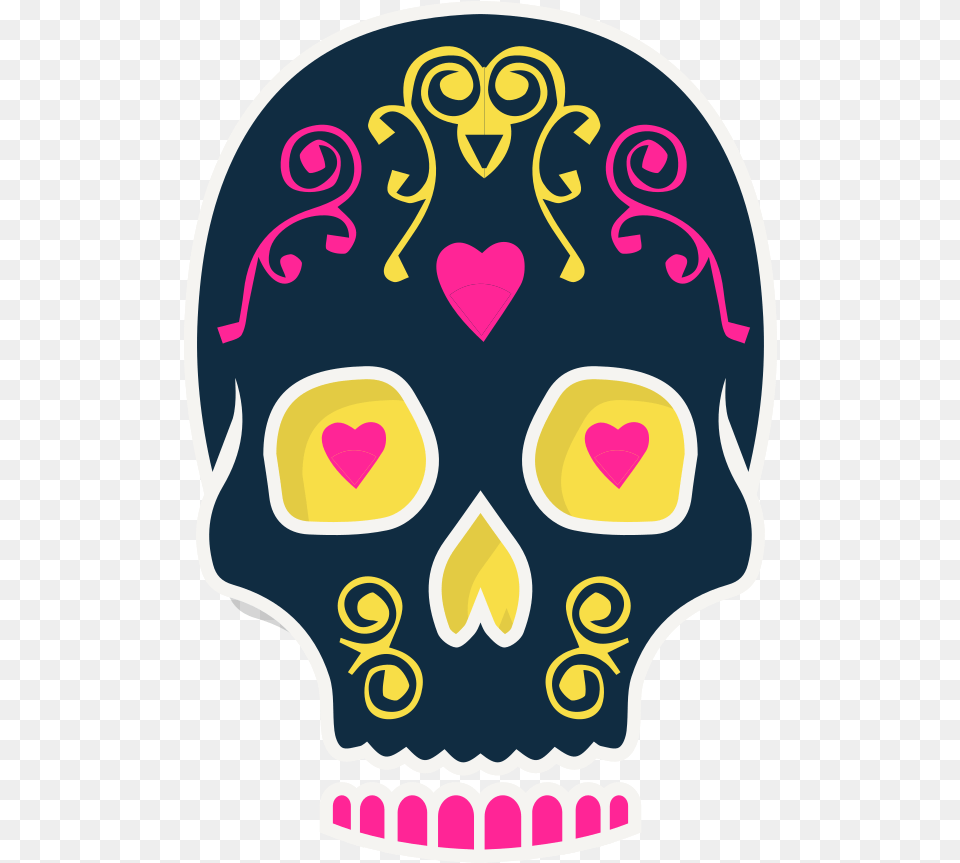 Death Sugar Skull With Background Hoto Fudou, Ammunition, Clothing, Grenade, Swimwear Free Transparent Png