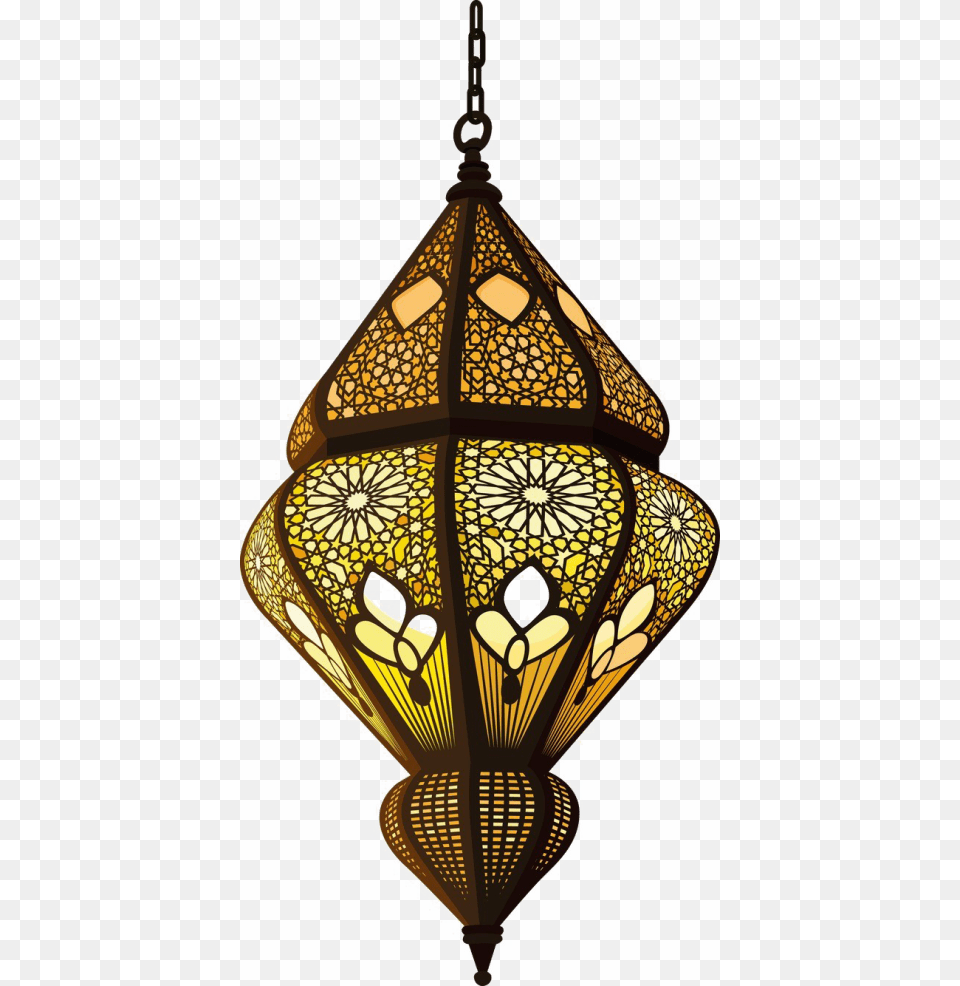 Decorative Lantern Transparent Islamic, Chandelier, Lamp Free Png Download