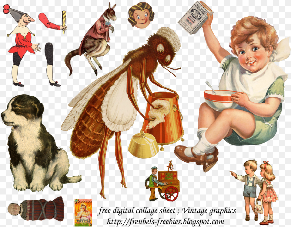 Digital Collage Sheet Person, Baby, Comics, Publication Free Png Download