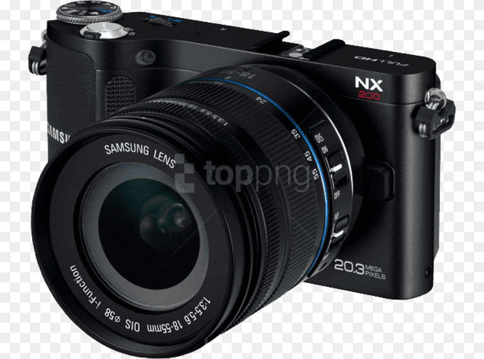 Digital Photo Camera Images Background Nx200 Samsung, Digital Camera, Electronics Free Transparent Png