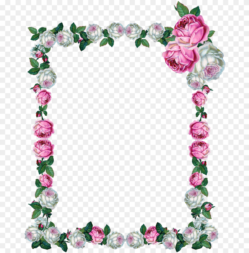 Digital Vintage Rose Frame Scripture Flowers Kjv Psalm 107, Flower, Plant, Flower Arrangement, Pattern Free Png