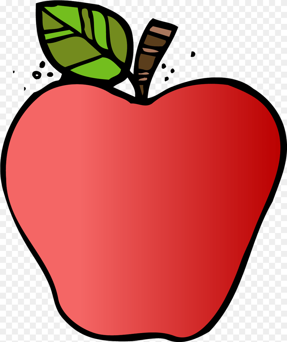Free Dj Inker Apple Clipart Picture Blac Dj Inkers Apple Clip Art, Food, Fruit, Plant, Produce Png Image