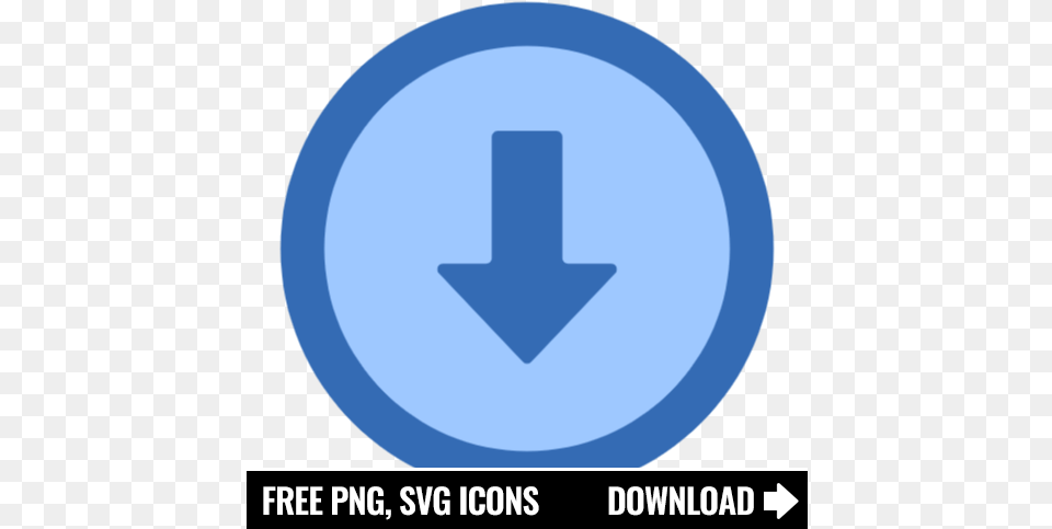 Free Down Arrow Svg Icon In 2021 Youtube Icon Aesthetic, Sign, Symbol, Road Sign, Disk Png Image
