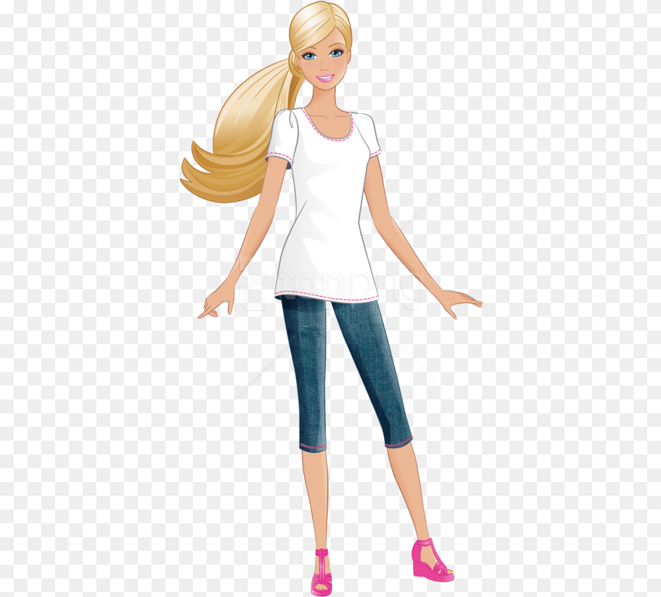 Download Barbie Clipart Photo Barbie, Walking, Person, Figurine, Teen Free Transparent Png