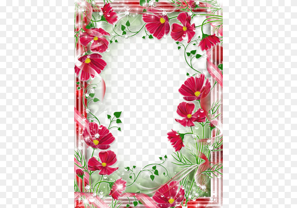 Download Beautiful Flowers Photo Frames Beautiful Flowers Photo Frames, Art, Floral Design, Graphics, Pattern Free Transparent Png