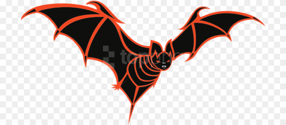 Free Download Black And Orange Bat Background Trick Or Treat Bats, Animal, Mammal, Wildlife, Person Png