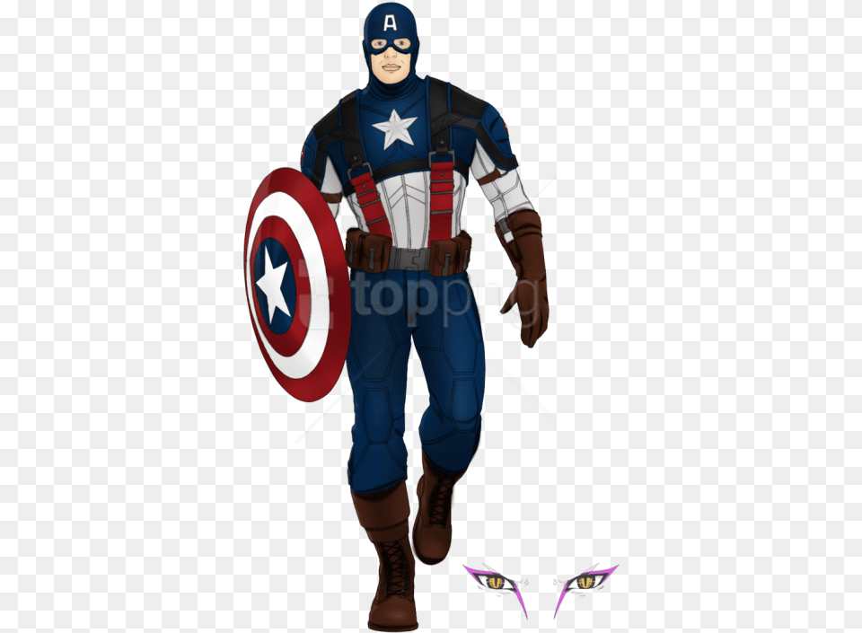Free Download Captain America Clipart Photo Captain America Vector, Clothing, Costume, Person, Adult Png