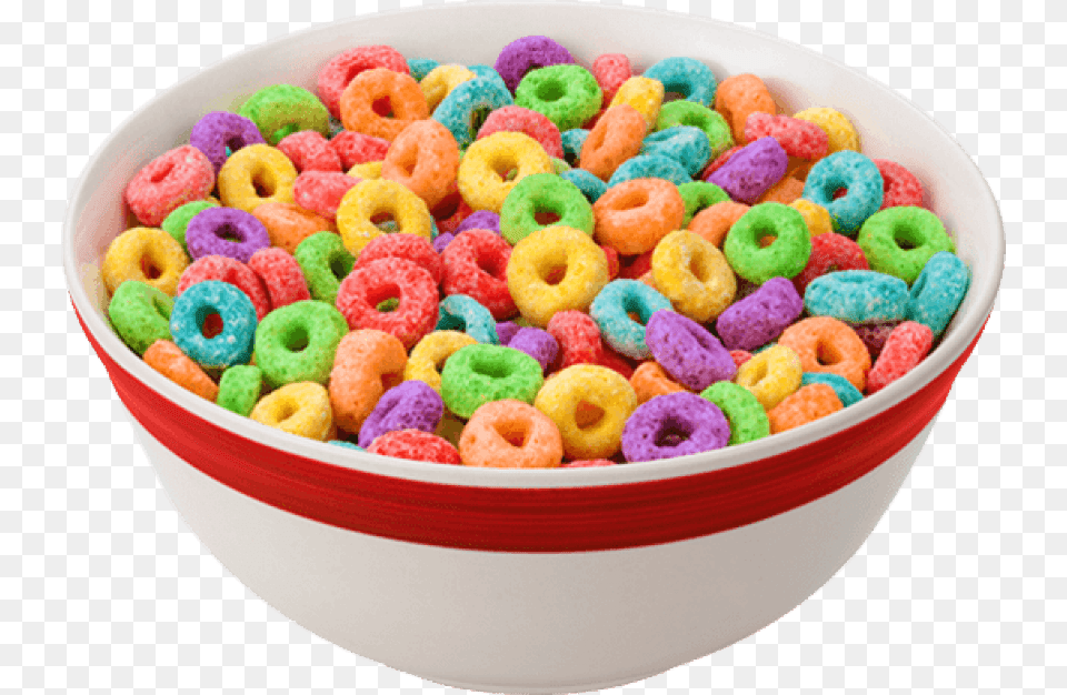Free Download Cereal File Background Bowl Of Fruit Loops Cereal, Cereal Bowl, Food, Birthday Cake, Cake Png Image
