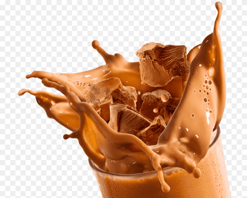 Chocolate Milk Splash Images Cold Coffee Splash, Cream, Dessert, Food, Ice Cream Free Png Download