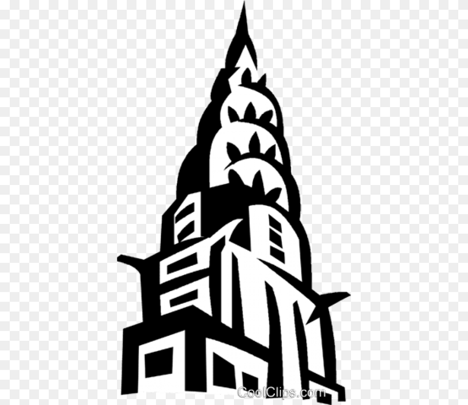 Free Download Chrysler Building New York Vector Chrysler Building Top, Architecture, Spire, Stencil, Tower Png