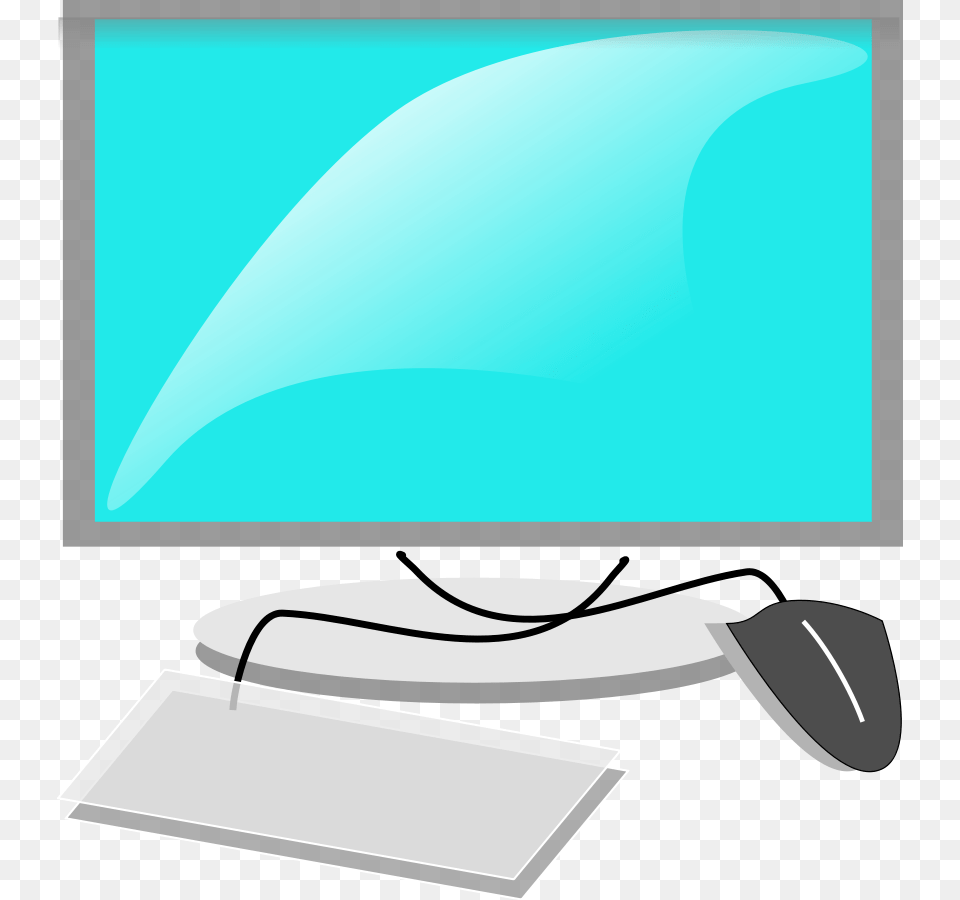 Download Clip Computer With Mouse And Keyboard Clipart, Electronics, Pc, Screen, Computer Hardware Free Png