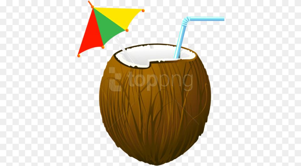 Free Download Coconut Cocktail Coconut Cocktail Transparent, Food, Fruit, Plant, Produce Png Image
