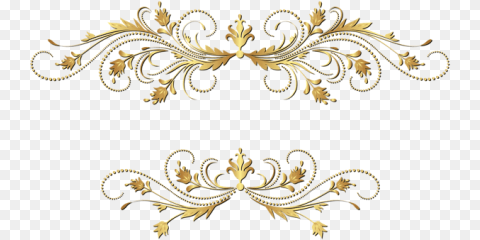 Decorative Elements Clipart Gold Decorative Element Clipart, Art, Floral Design, Graphics, Pattern Free Png Download