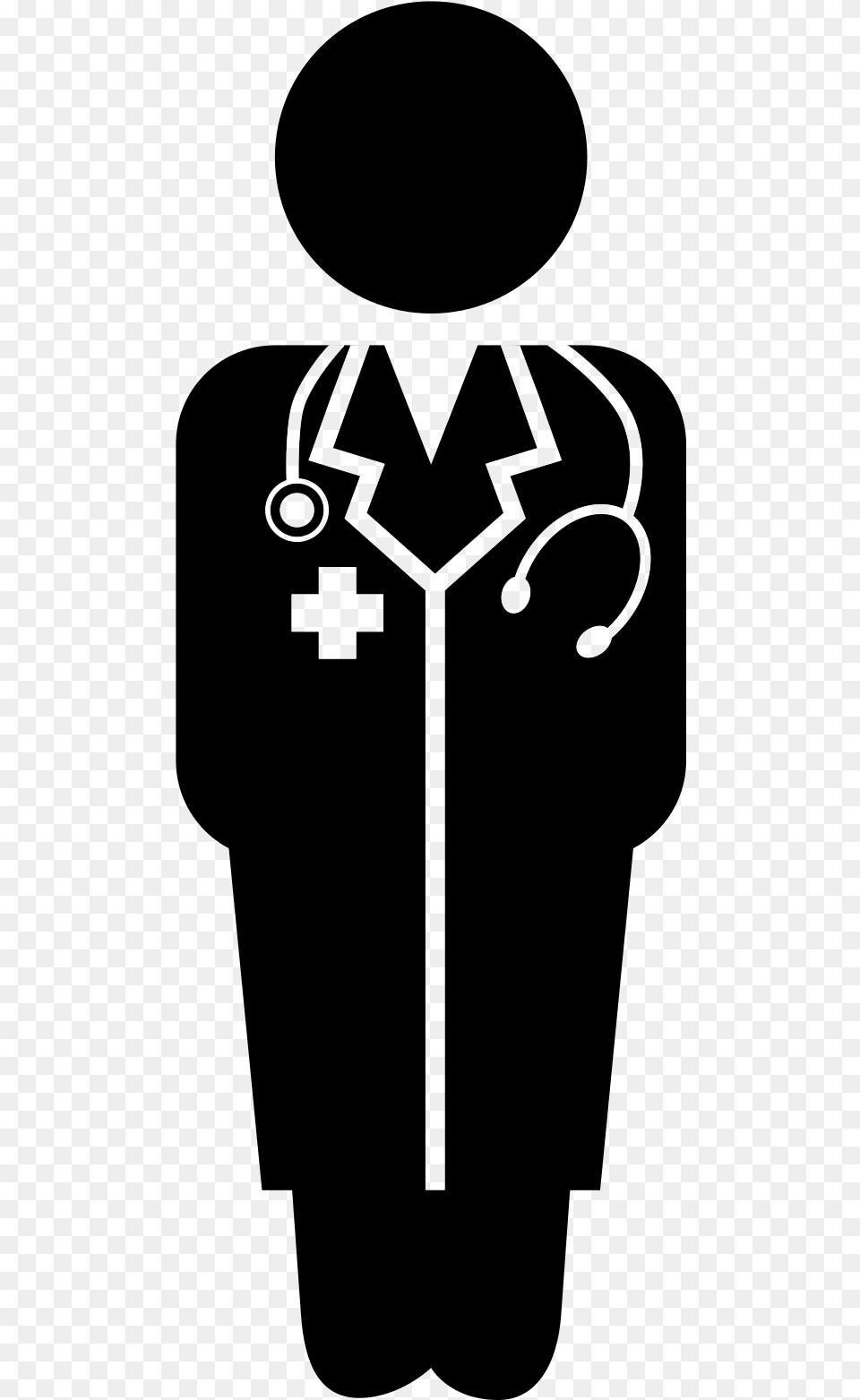 Free Download Doctor Standing Icon Clipart Computer Physician, Stencil, Cross, Symbol Png Image