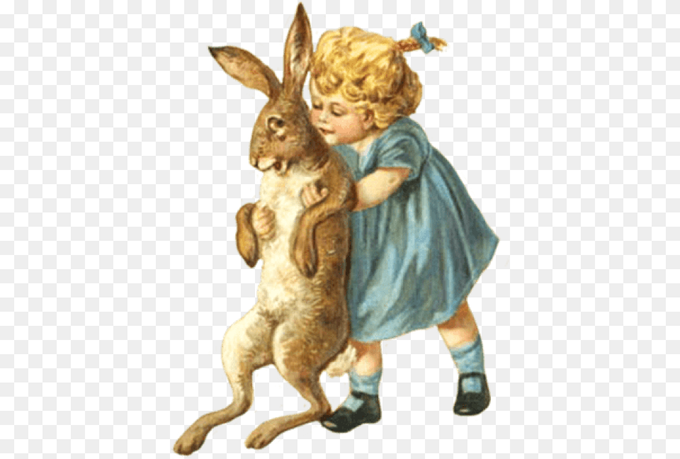 Free Download Easter Images Background Domestic Rabbit, Baby, Person, Animal, Mammal Png Image