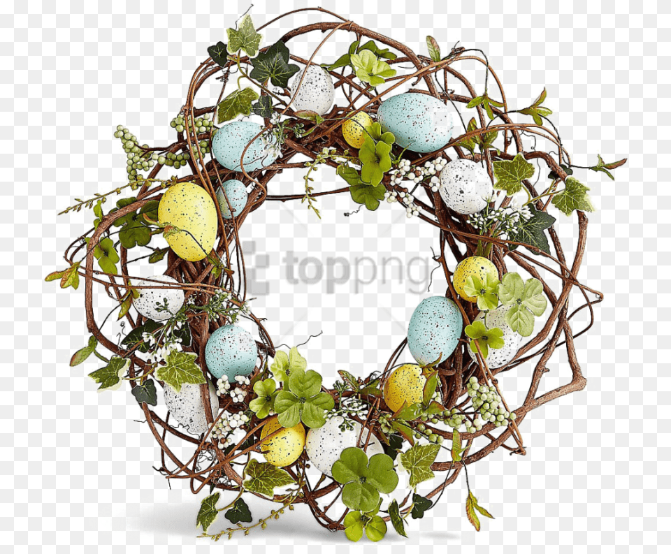 Download Easter Wreath Images Background Easter Wreath Uk, Plant Free Transparent Png