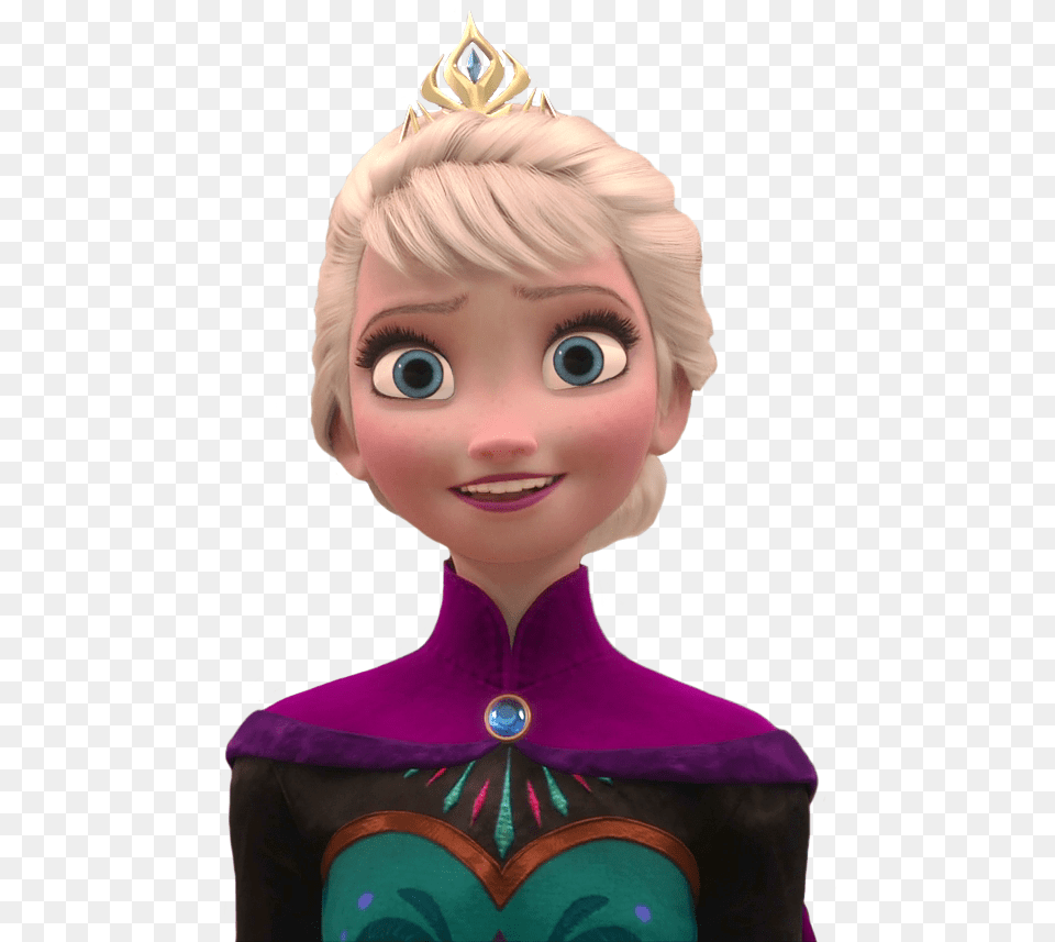 Download Elsa Clipart Elsa Frozen Elsa Looking Forward, Baby, Doll, Person, Toy Free Png