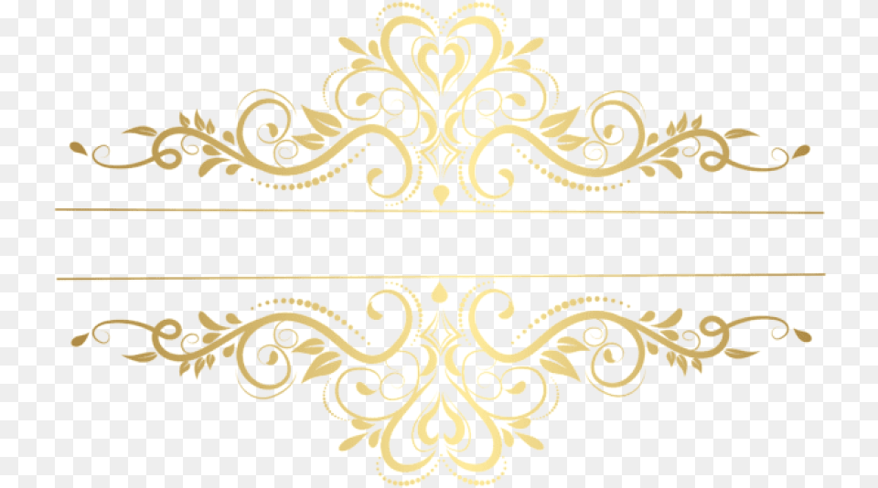 Free Download Gold Element Decorative Transparent Gold Decorative Element, Art, Floral Design, Graphics, Pattern Png
