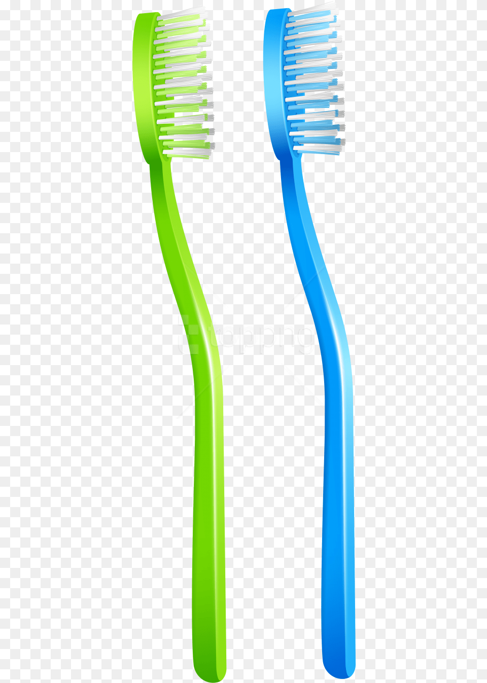 Download Green Blue Toothbrush Clipart Blue And Green Toothbrush, Brush, Device, Tool Free Png