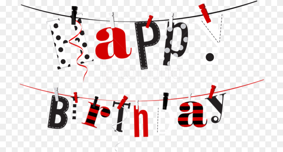 Free Download Happy Birthday Streamer Transparent Text Transparent Happy Birthday, Bulldozer, Machine Png