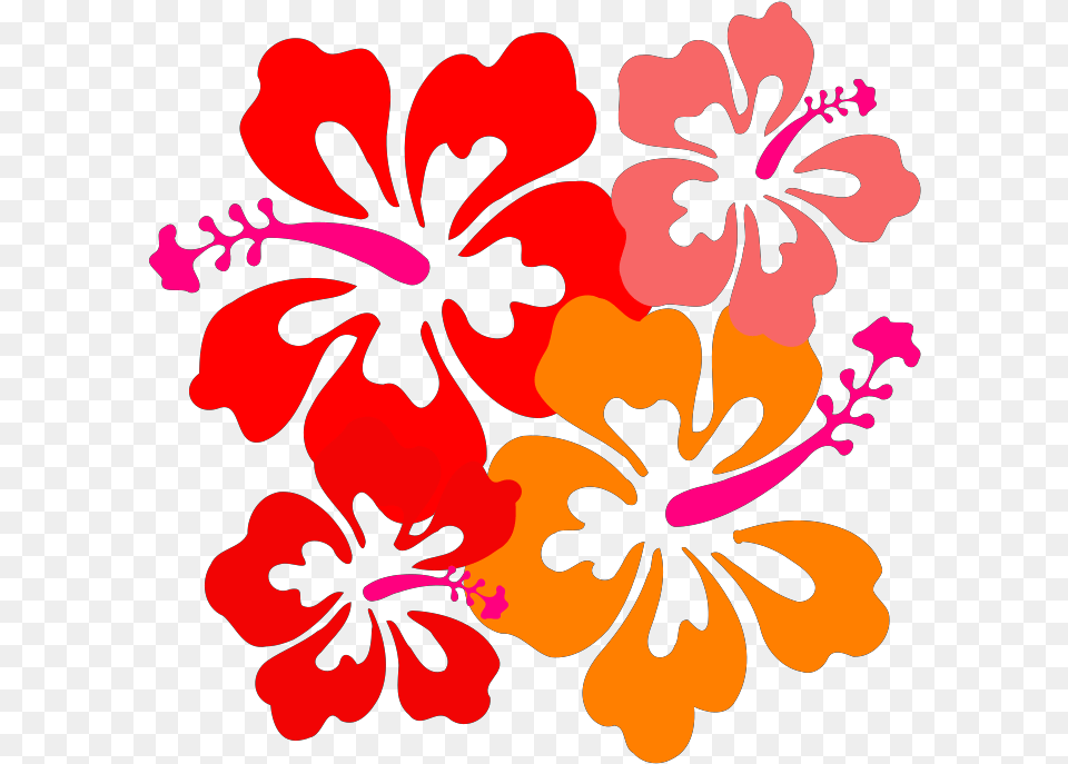 Download Hawaiian Flower Clip Art Clipart Cuisine Hawaiian Clip Art Flowers, Hibiscus, Plant Free Transparent Png