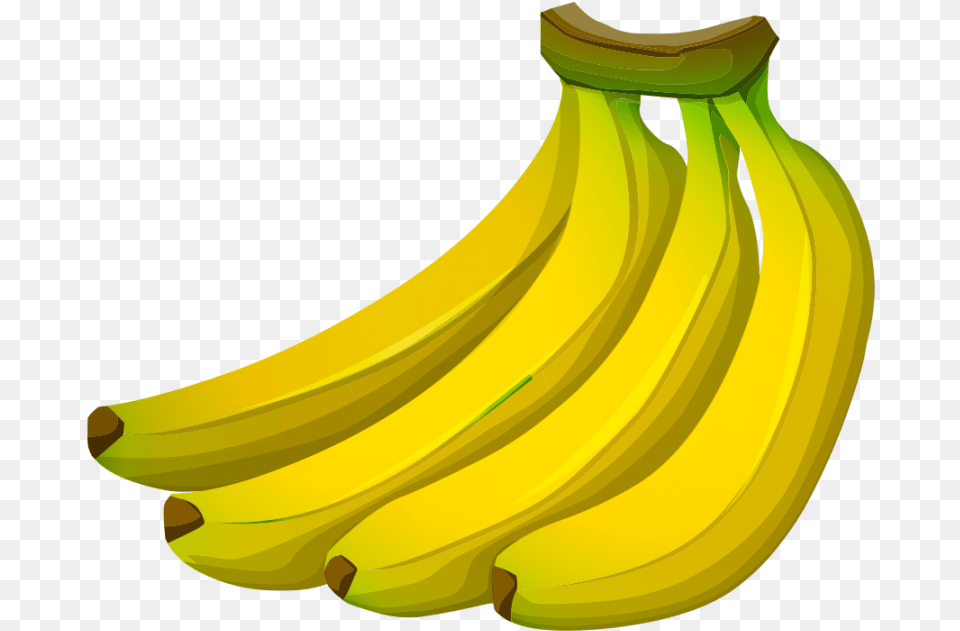 Free Download High Quality Banana Vector Transparent Transparent Background Banana Clipart, Food, Fruit, Plant, Produce Png Image