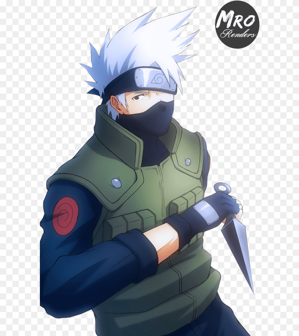 Download Kakashi Render Clipart Kakashi Hatake Kakashi, Book, Comics, Publication, Baby Free Png