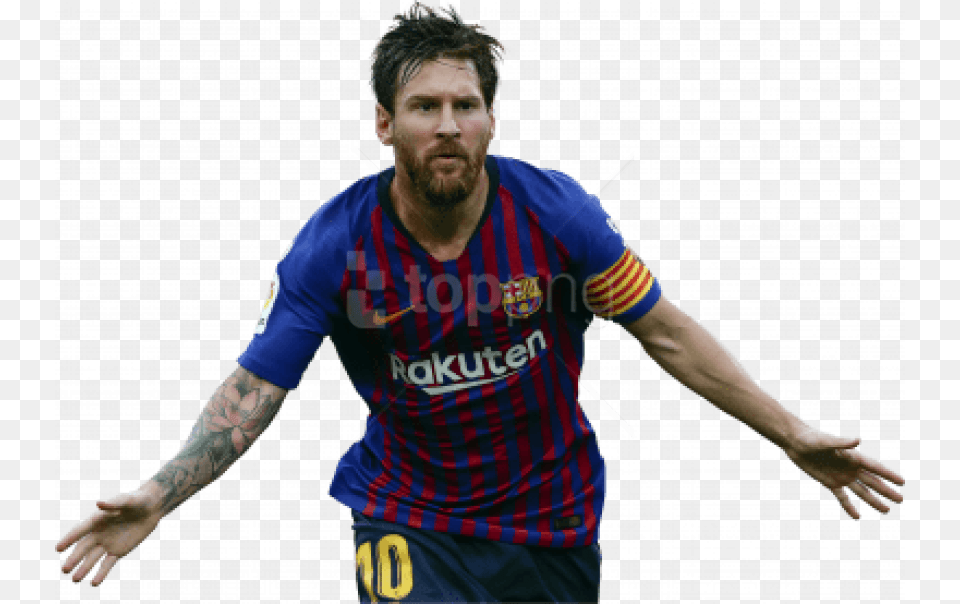 Lionel Messi Images Background Lionel Messi Render 2019, Clothing, T-shirt, Adult, Person Free Png Download