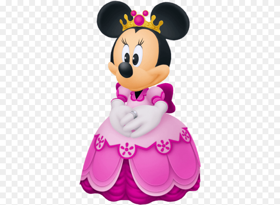 Free Download Minnie Mouse Cartoon Transparent Minnie Mouse, Birthday Cake, Cake, Cream, Dessert Png Image