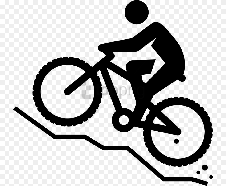 Download Mountain Biking Background Mountain Bike Drawings, Bicycle, Transportation, Vehicle, Machine Free Png