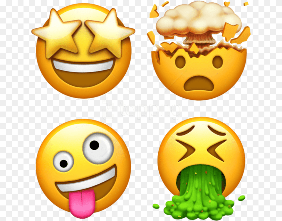 Free Download New Cool Emoji Ios Clipart Apple Emoji, Food, Plant, Produce, Pumpkin Png