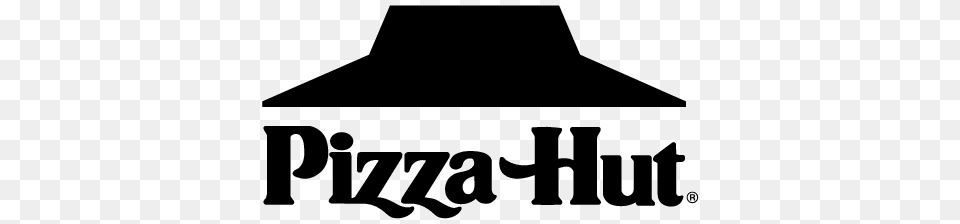 Download Of Pizza Hut Vector Logo, Silhouette, Text, Outdoors, Lamp Free Transparent Png