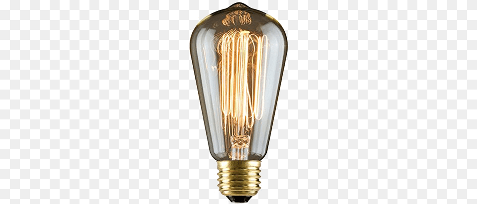 Download Old School Lightbulb Vintage Light Bulb Transparent, Smoke Pipe Free Png