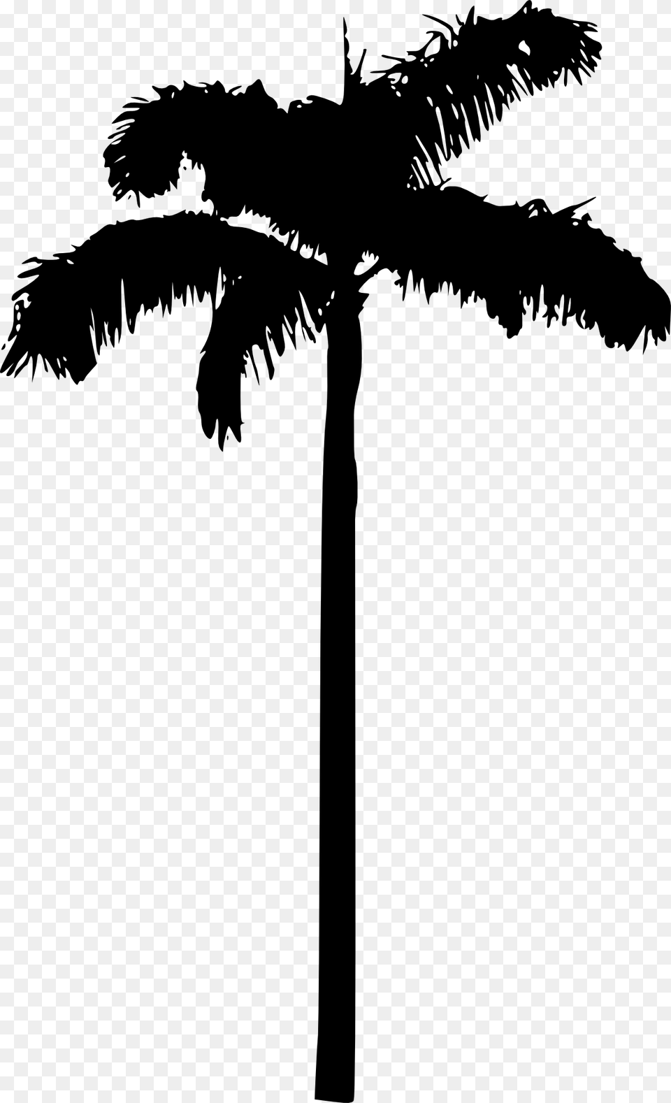 Download Palm Tree Silhouette Background, Palm Tree, Plant, Animal, Dinosaur Free Transparent Png