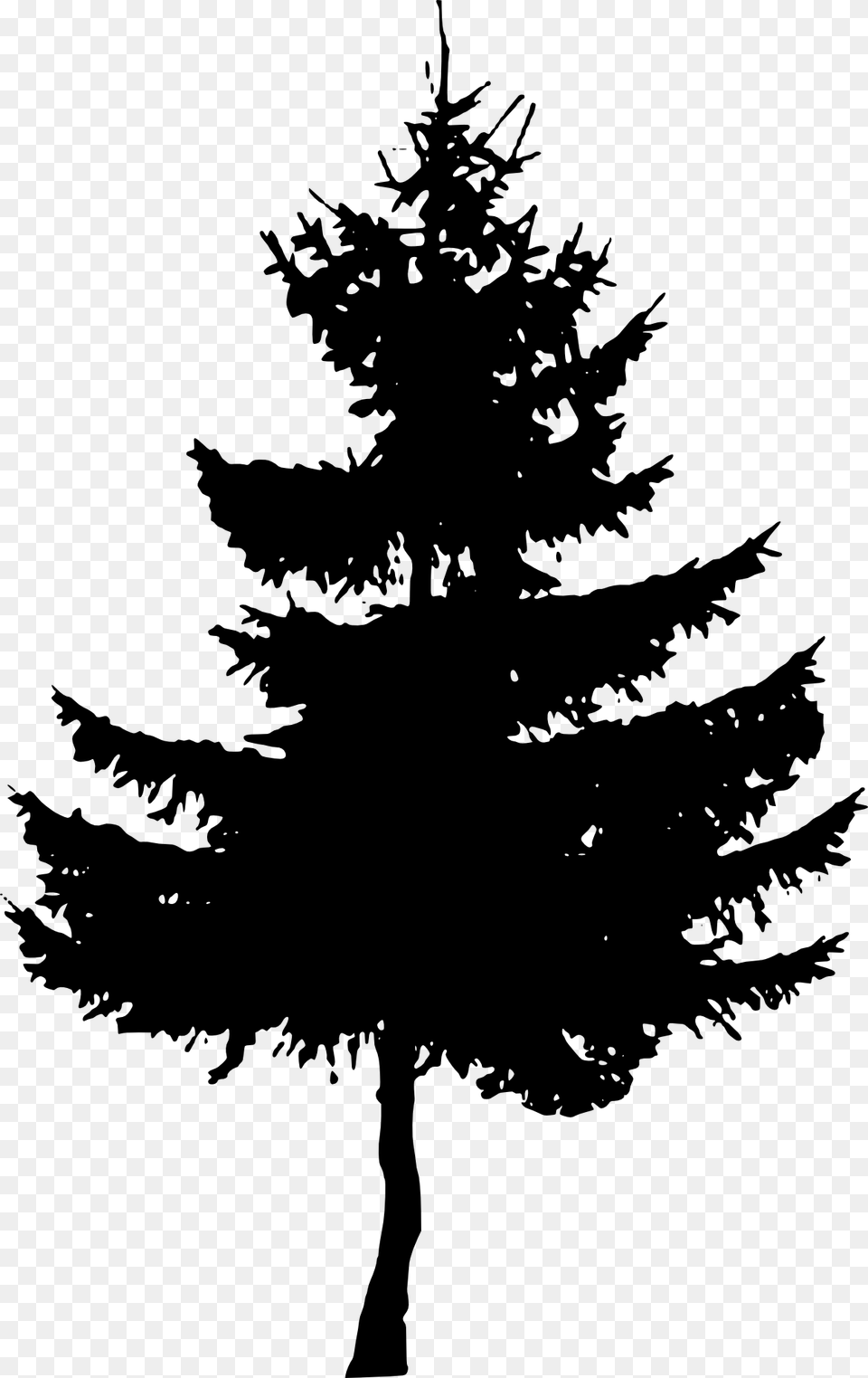 Free Download Pine Tree Silhouette, Plant, Fir, Stencil, Dinosaur Png