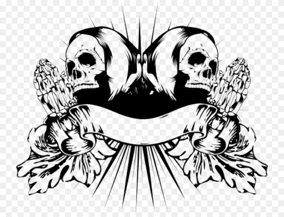 Download Praying Skull Hands Tattoo Skeleton Praying Hands Tattoo, Accessories, Jewelry, Lamp, Chandelier Free Png