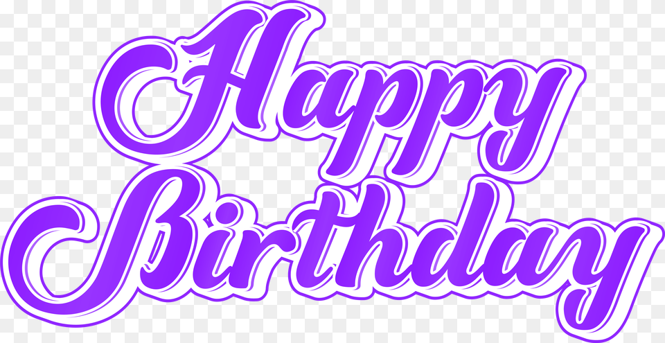 Download Purple Happy Birthday Images Hd Images Of Happy Birthday, Light, Text, Letter Free Transparent Png