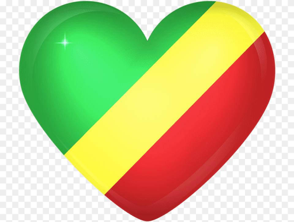Free Download Republic Of The Congo Large Heart Heart, Balloon Png
